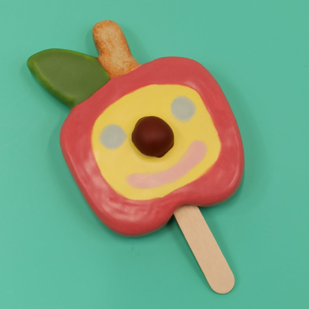 Apple popsicle bubblegum-choco pink-choco nose-yellow face