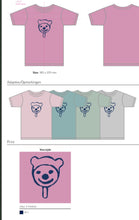 Load image into Gallery viewer, T-shirt Cotton Pink-Blue print small
