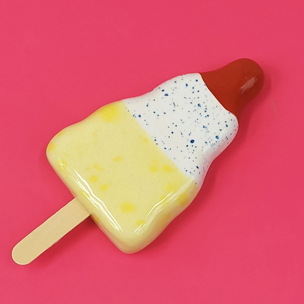 Popsicle raket cherry+spotty blueberry+lemon sorbet