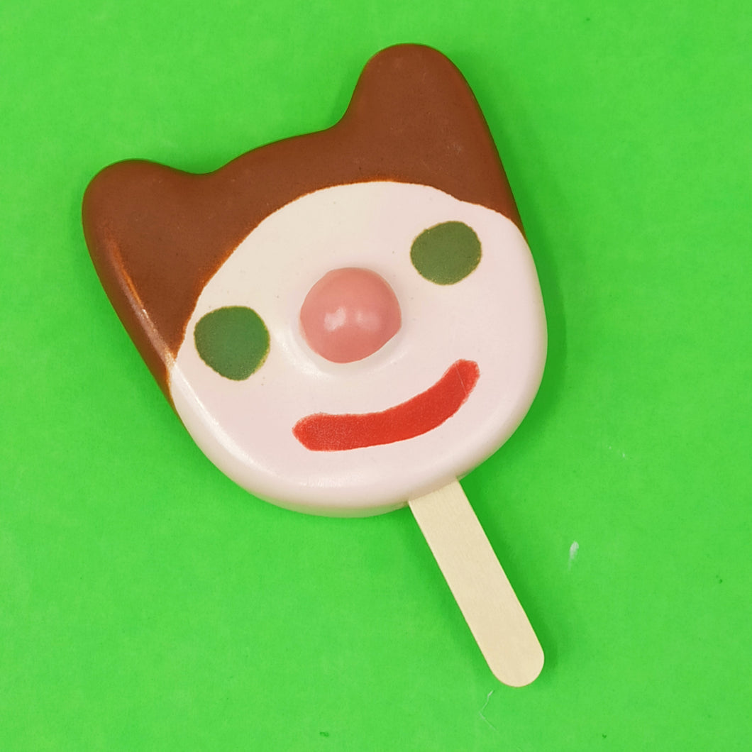 Choco ears pink face+bubble gum nose