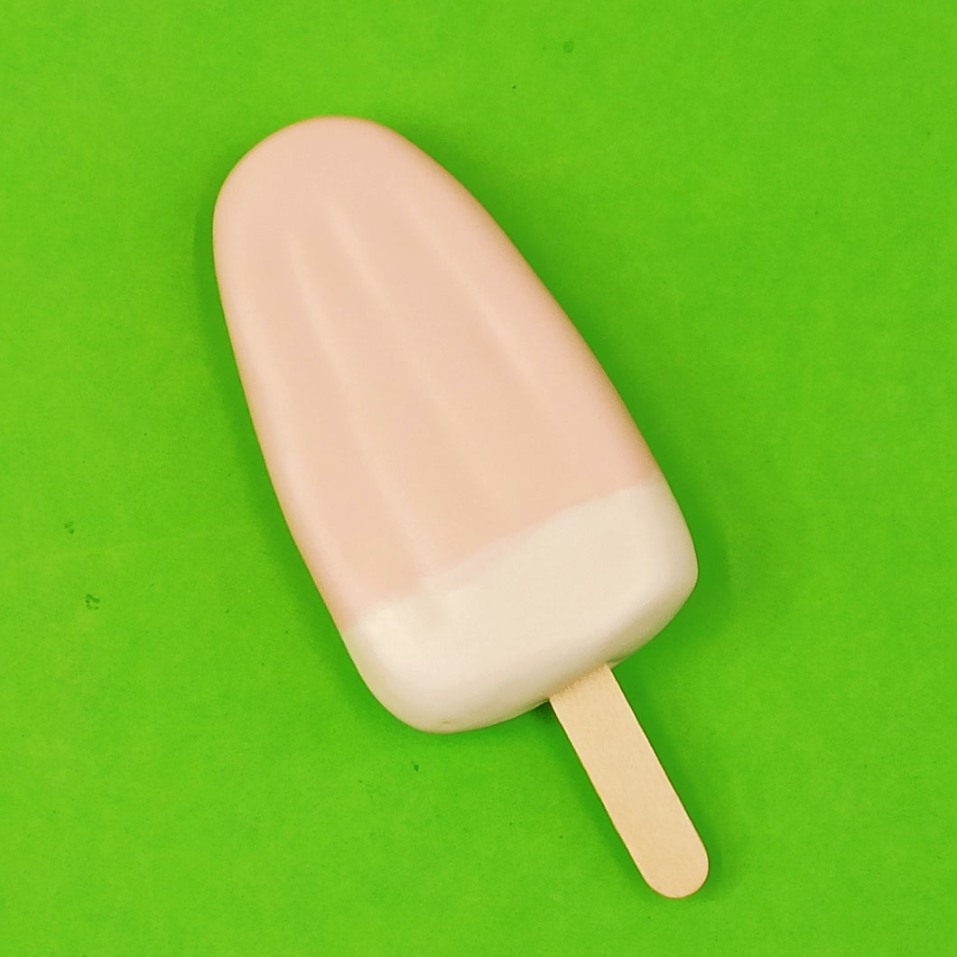 Popsicle round matte strawberry-vanilla